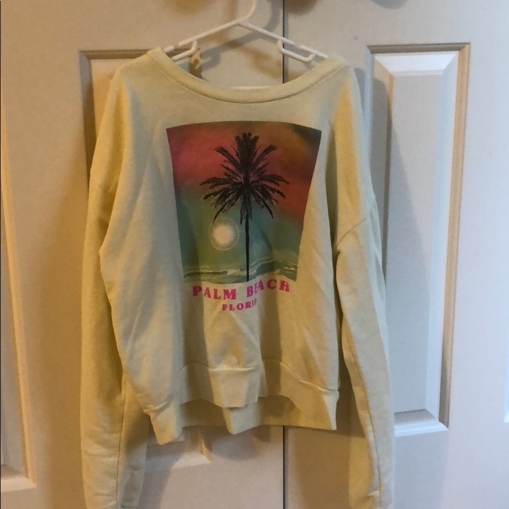 Yellow Forever 21 sweatshirt